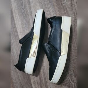 Michael Kors leather loafers slip on sneakers shoes. Women's 7.5